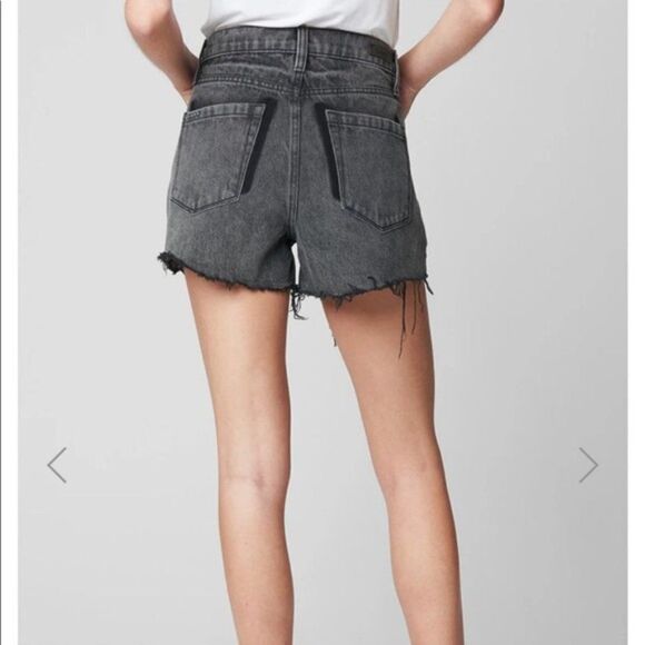 NEW! Blank NYC | 'The Barrow' High-Waist Distressed Shorts - [size 25, Black] - Picture 4 of 13